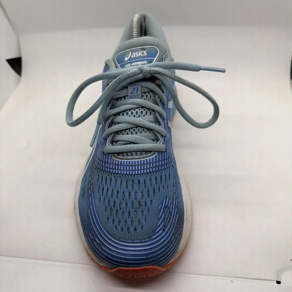 ASICS Gel-Nimbus 21 Women’s 9.5 Wide Blue Athletic Running Shoes No Insoles